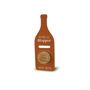 Mooi mens wijnflesstopper