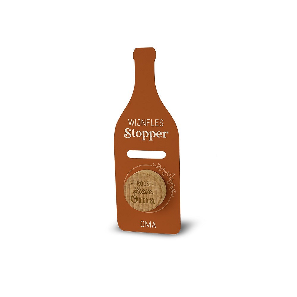 Oma wijnflesstopper 1 Oma wijnflesstopper