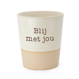 Blij met jou keramische beker