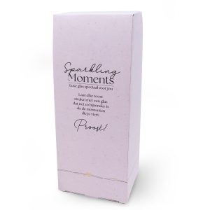 Sparkling Moments wijnglas achterkant verpakking
