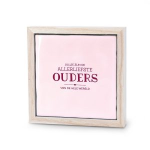 Ouders decoratietegeltje