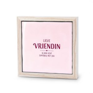 Vriendin decoratietegeltje